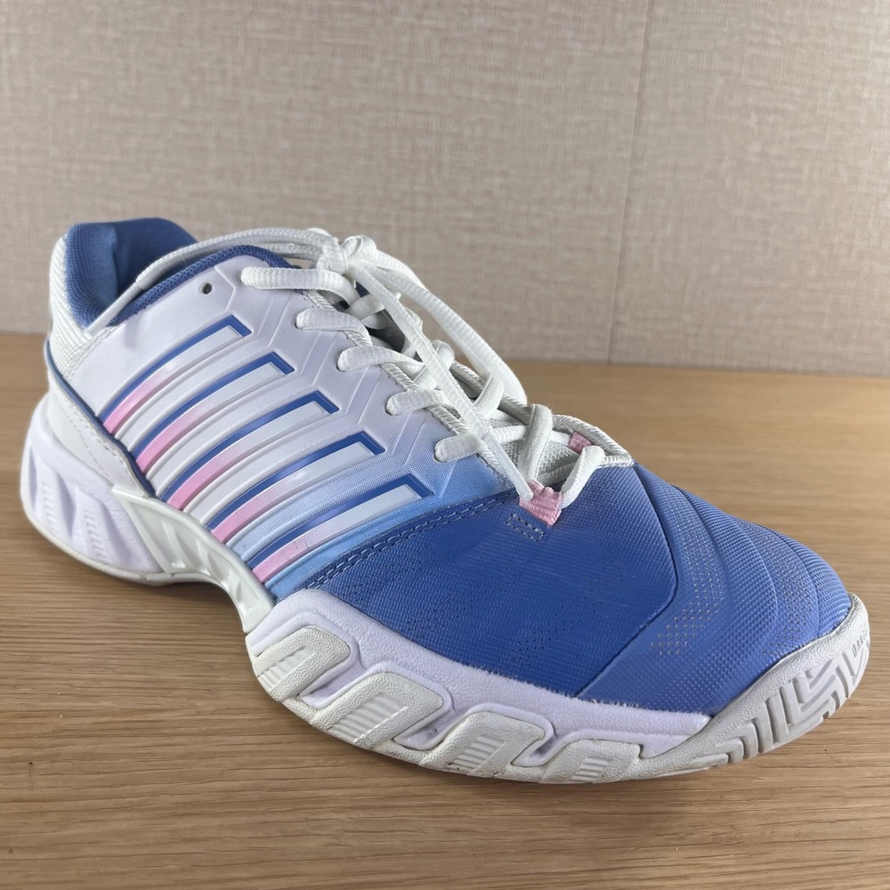 K-Swiss Hypercourt Express Womens Tennis Shoes Blue White Pink 96989-454-M Size9